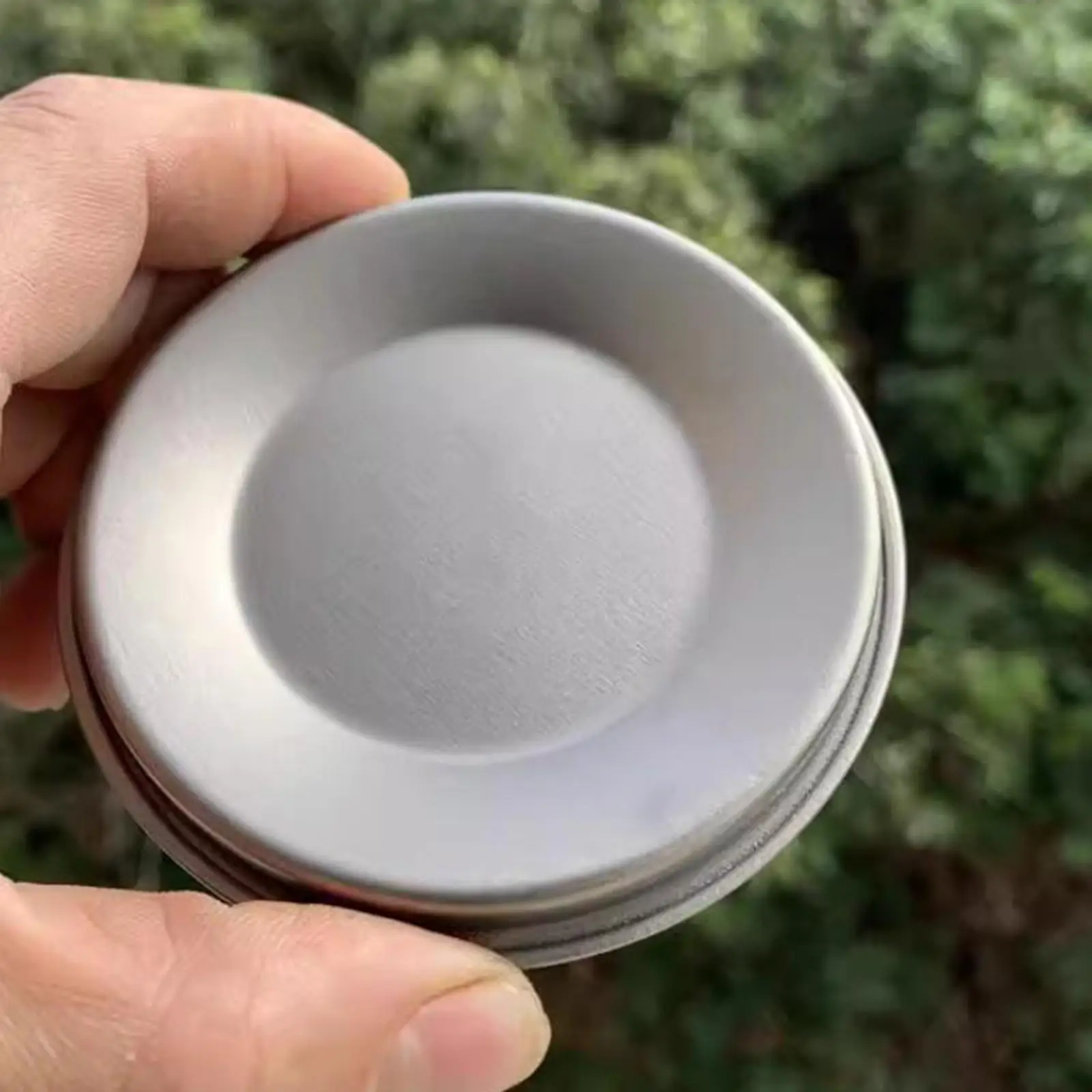 Titanium Mug Lid Heat Resistant Portable Handle Drink Cup Cover for Outdoor Hiking 300ml Camping Tableware