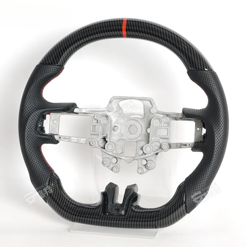 For Ford Mustang (2015-2017) Carbon Fiber Look Sport Steering Wheel (Modification Upgrade Part)