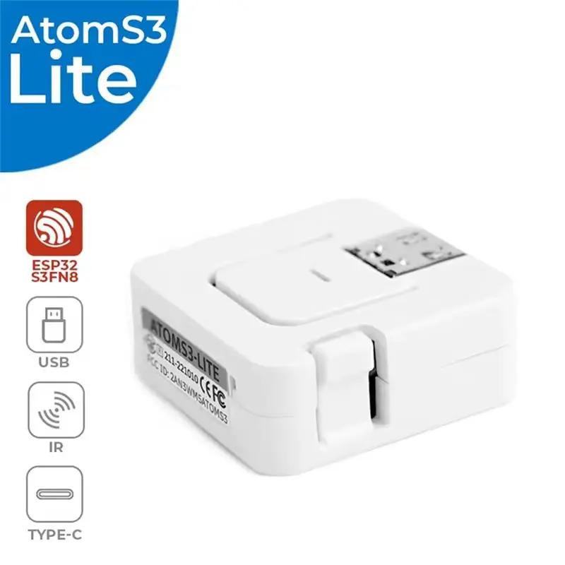 A84X-ATOMS3 Lite ESP32S3 Development Kit Iot, AI Integration, Wireless Programming For Learning And Prototyping