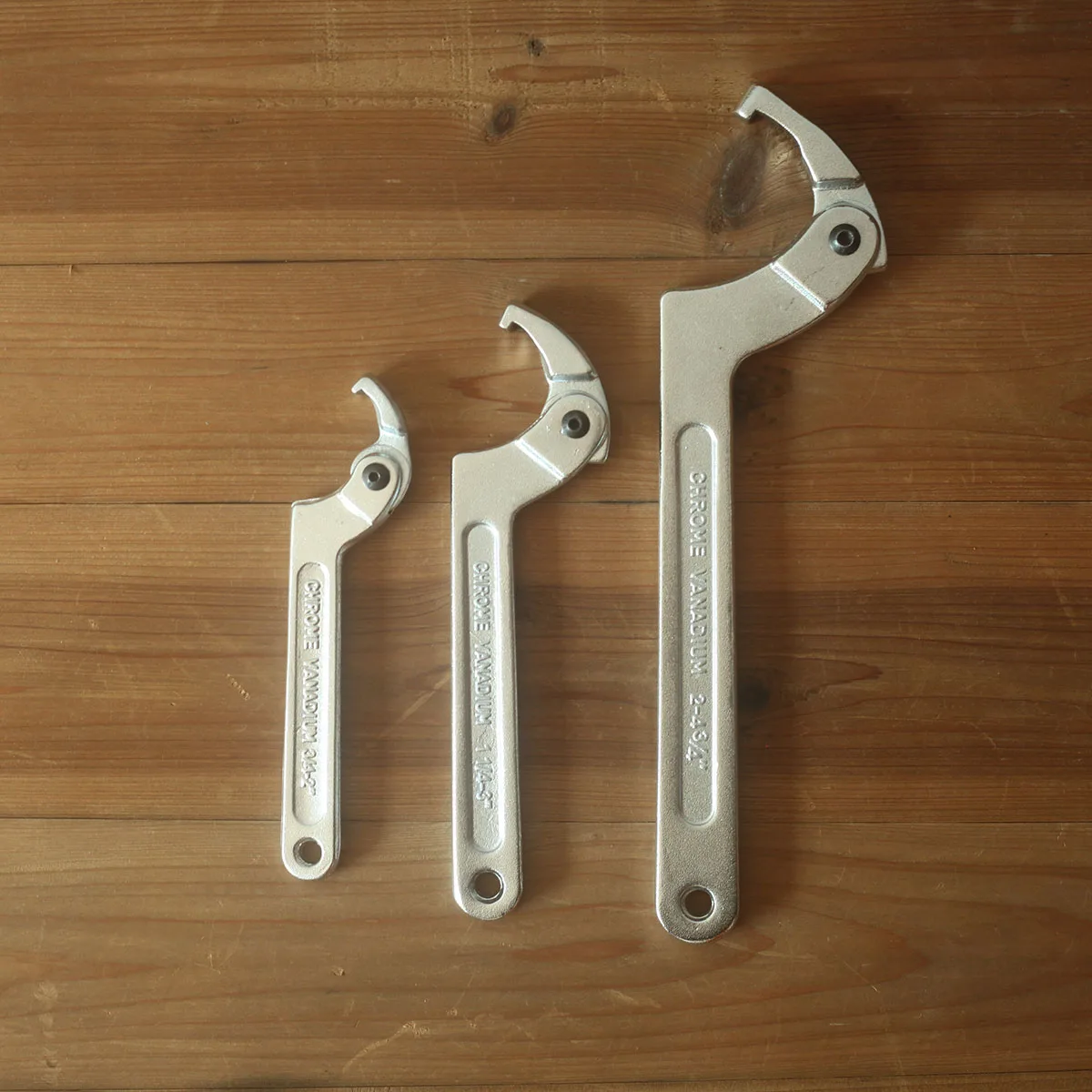 Hook Wrench Adjustable Spanner Adjustable Round Square Head C Shape Chrome Vanadium Screw Nuts Bolts Driver Hand Tools