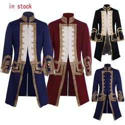 18th Century Men's Regency Outfit Royal Military Uniform Medieval Jacket Costume Colonial Tuxedo Hamilton Coat George Washington