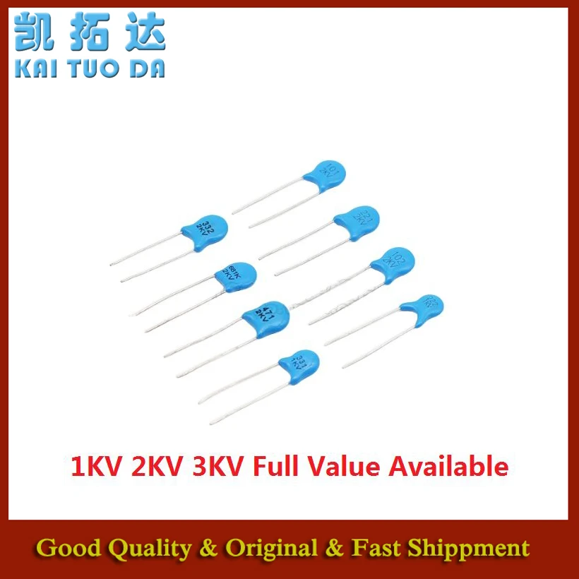 20PCS  2000V  472 4.7NF/682 6.8NF/223 22NF/822 High Voltage Ceramic Capacitor 2KV 8.2NF 2KV472 2KV682 2KV223 2KV822