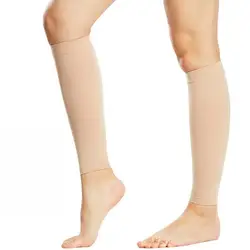 2Pcs 20-30 mmHg Graduated Calf Compression Sleeves Calf Support Footless Compression Socks for Varicose Veins Shin Splints Edema