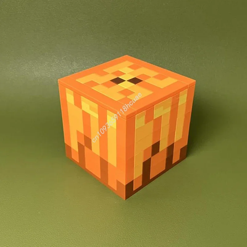 

207 деталей MOC: Конструктор «Тыква» для создания миниатюрного мира, развивающая пластиковая игрушка, креативный подарок на Рождество