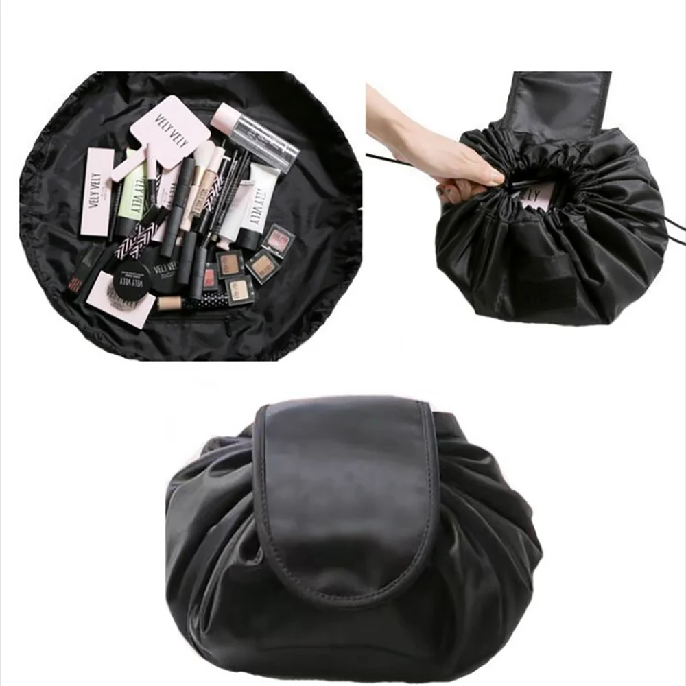 

Women Drawstring Travel Cosmetic Bag Makeup Bag Organizer Cosmetic Case Storage Pouch Toiletry Beauty Portable Box