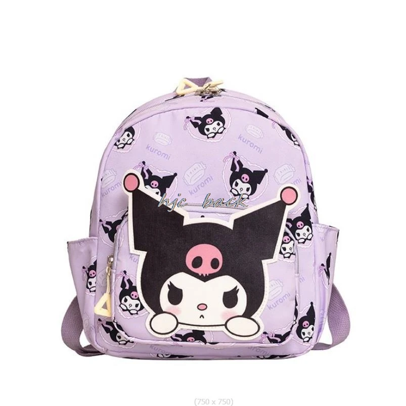 Kuromi Melody-mochilas escolares para bebés y niños pequeños, morrales con doble hombro, para guardería, novedad