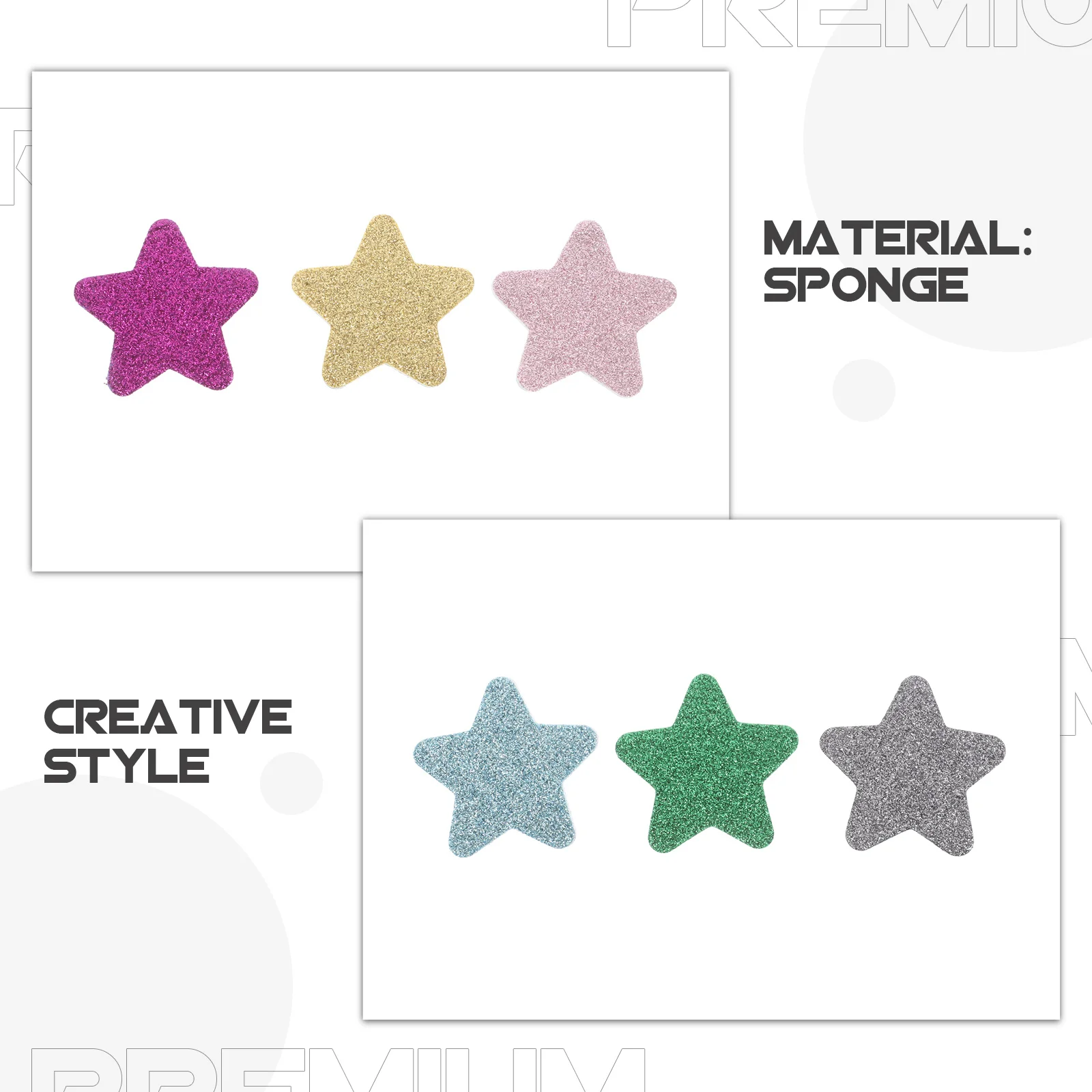 12 pezzi di spugna per lime a forma di stella strisce tampone usa e getta a tema natalizio per manicure pedicure formato da viaggio mini lime per unghie scintillanti