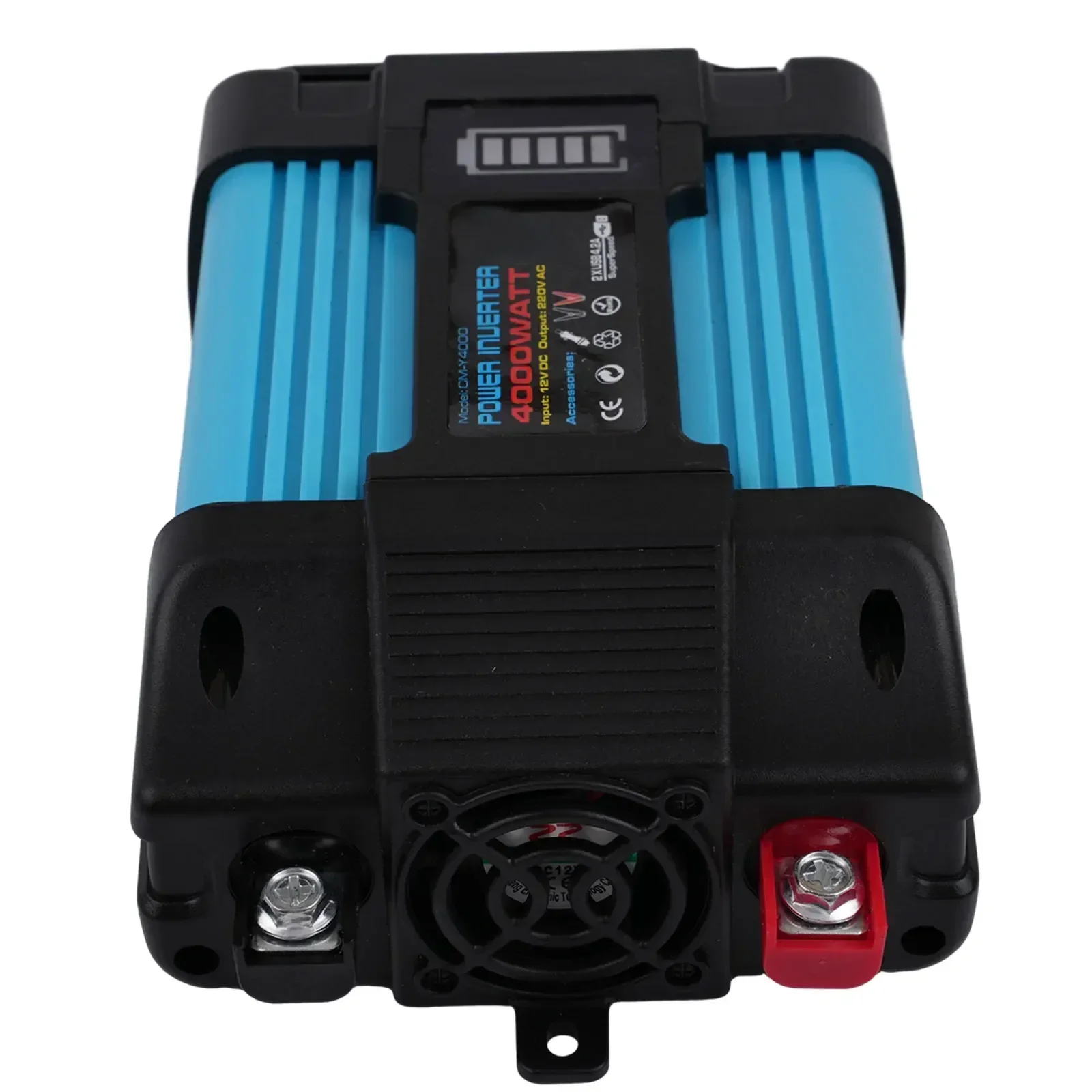 4000W Car Power Inverter, DC 12V to AC 110/220V, Pure Sine Wave, Fast Charging Dual USB Ports, Multi Protection