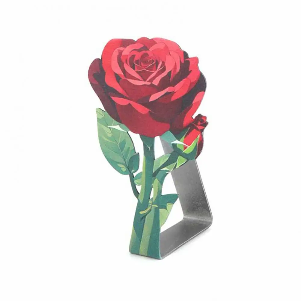 

Picnic Table Cloth Clip Metal Tablecloth Clip Stainless Steel Rose Tablecloth Clips for Indoor Outdoor Events Set of for Wedding