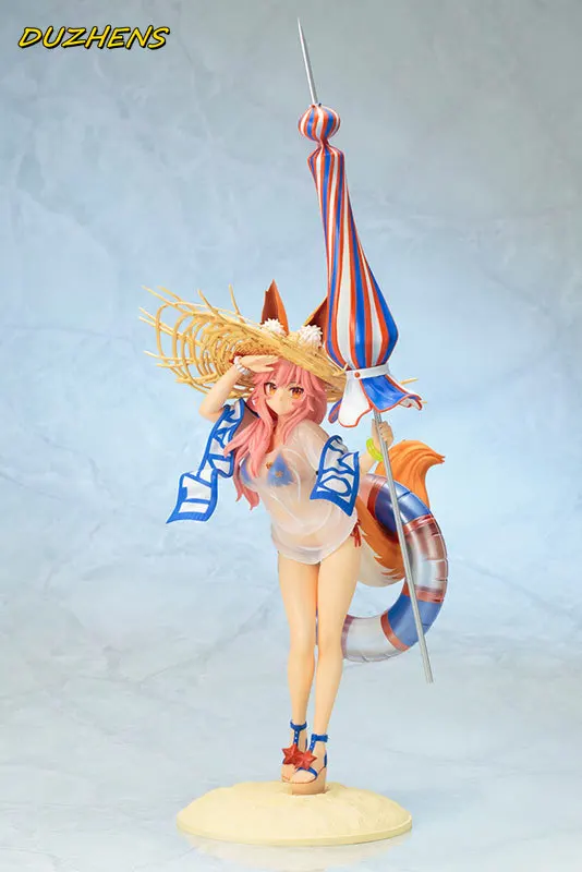 100% Original: fate Grand Auftrag Tamamo keine Mae badeanzug Ver 38cm PVC Action Figure Anime Abbildung Modell Spielzeug Figur Puppe Geschenk