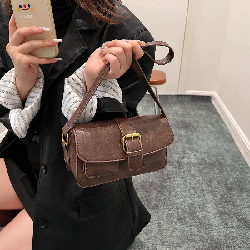 

Trendy High-End Crossbody - French Niche New Style Exquisite Versatile European American Sweet Retro Casual Women's Bag