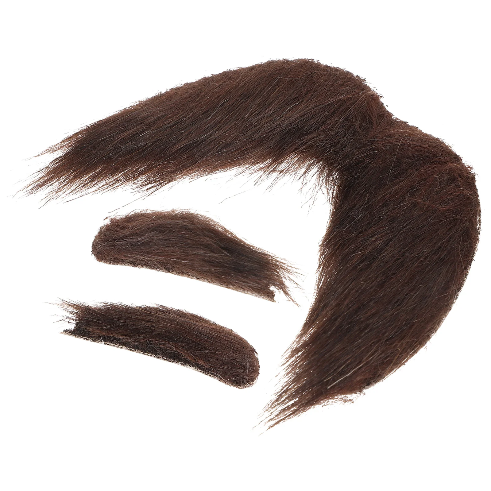 1 Juego de disfraz de cejas y bigote falso para hombre mayor, autoadhesivo para Halloween, accesorios de Cosplay para hombres, cejas postizas