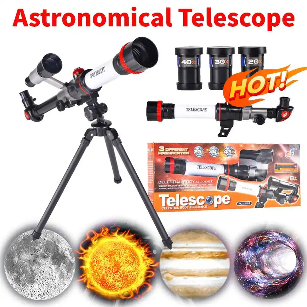 HD High Magnification Professional Astronomical Telescope Children Students Dual-Use Science Astronomical Monocular for Star