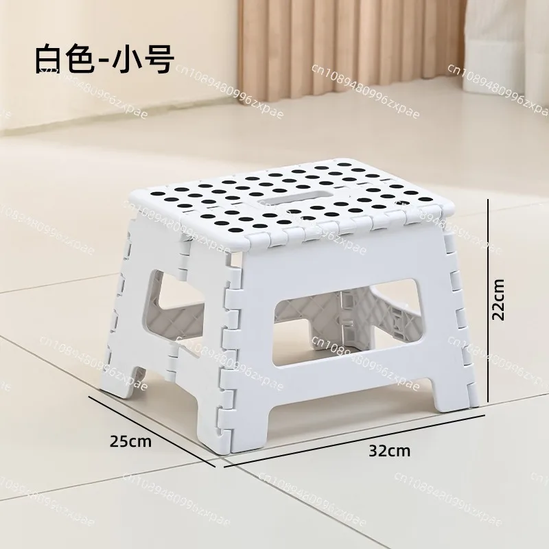 Plastic Folding Camping Stool Portable Small Collapsible Seat Space Saving Lightweight Storage Stool For Outdoor Picnic Fishing