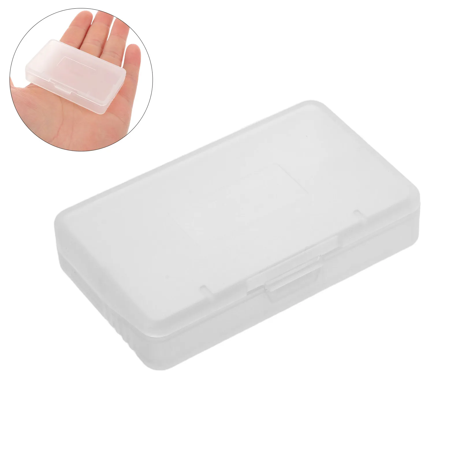 30Pcs Game Card Storage Box Sports Cards Organizer White 2.52x1.57in Plastic Display Case Compact Dustproof Waterproof Trading