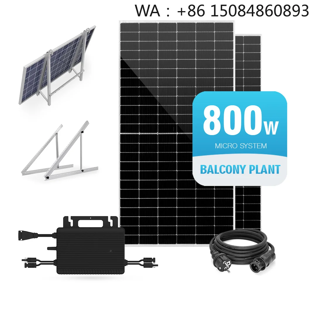 Plug And Play Solar SystemBalcony Solar MicroinverterGermany Hot Sale 800W Balkonkraftwerk 800W HM Inverter Balcony Solar System