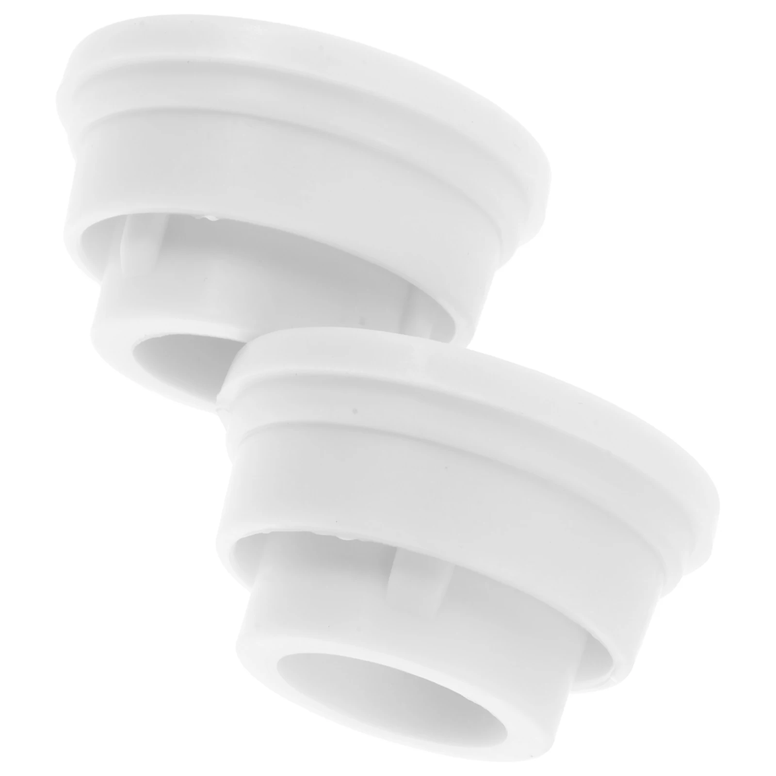 

2Pcs Pool Ladder Safety Bumpers Rubber End Caps White Replacement Protective Guard Accessories Above Ground Pool