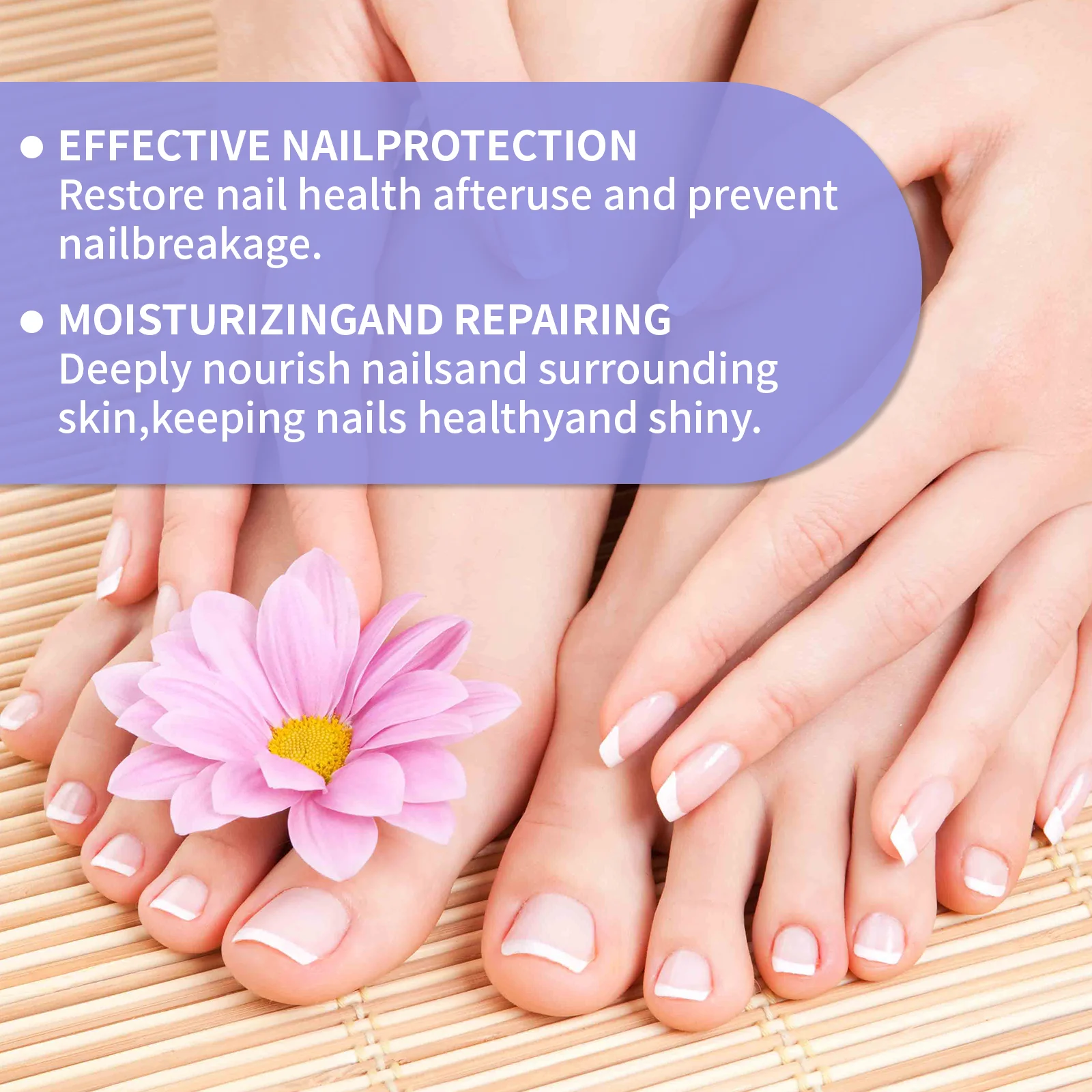 Stylo de soin renforcement des ongles 4 ml, formule naturelle YILEST avec huiles végétales pour hydrater et protéger, favorise les ongles sains et brillants