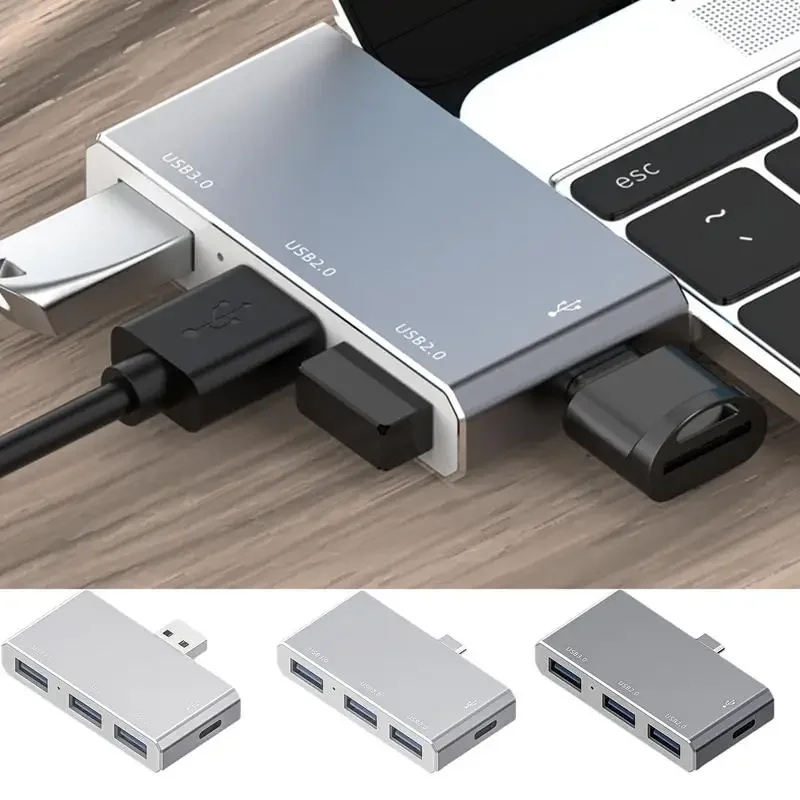 DisplayLink Docking Station 4-in-1 TYPE-C 3 Monitor Docking Station Portable Multifunctional USB C Double Monitor For Computer