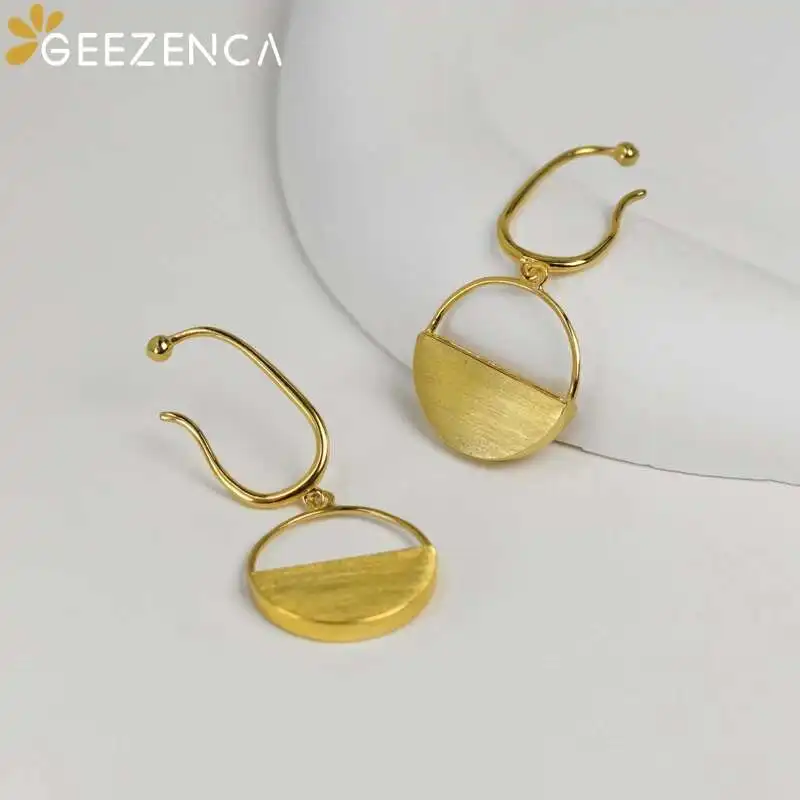 GEEZENCA 925 فضة زهرة المنتقى لتقوم بها بنفسك أقراط للنساء التصميم الأصلي لا ثقب كليب القرط دون النباتات #4