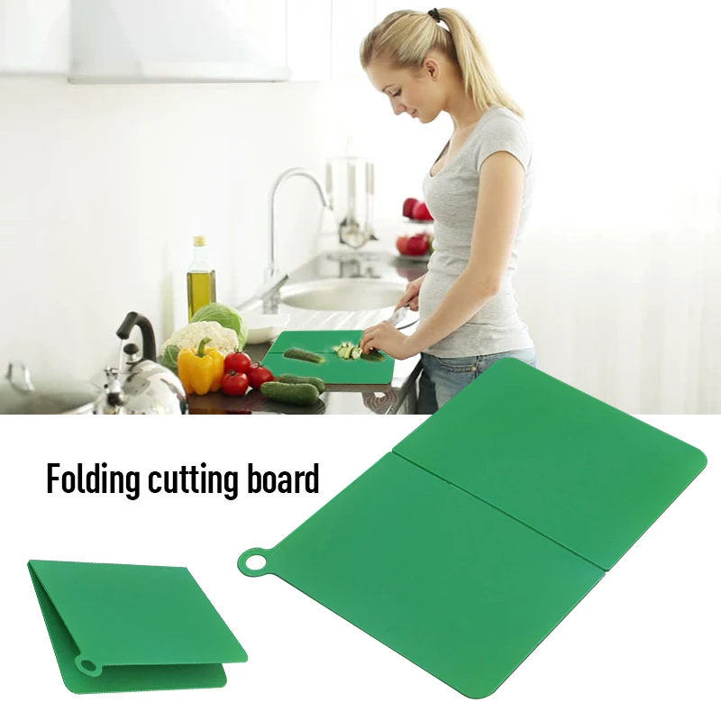 Non-slip Chopping Board Plastic Folding Cutting Board Portable Kitchen Board Flexible Camping Cooking Accessory Kitchen Stuff