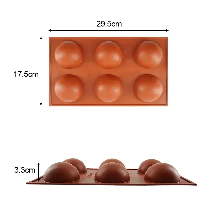 3D Ball Round Half Sphere Silicone Molds for DIY Baking Pudding Mousse Chocolate Cake Mold Kitchen Accessories Tools