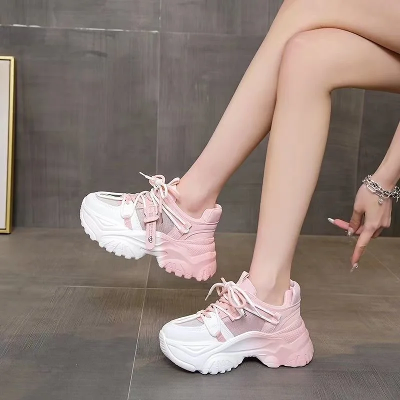 

Весенне-осенние элегантные женские туфли с круглым носком на толстой подошве для спорта и отдыха, модные, хит продаж, новые, удобные