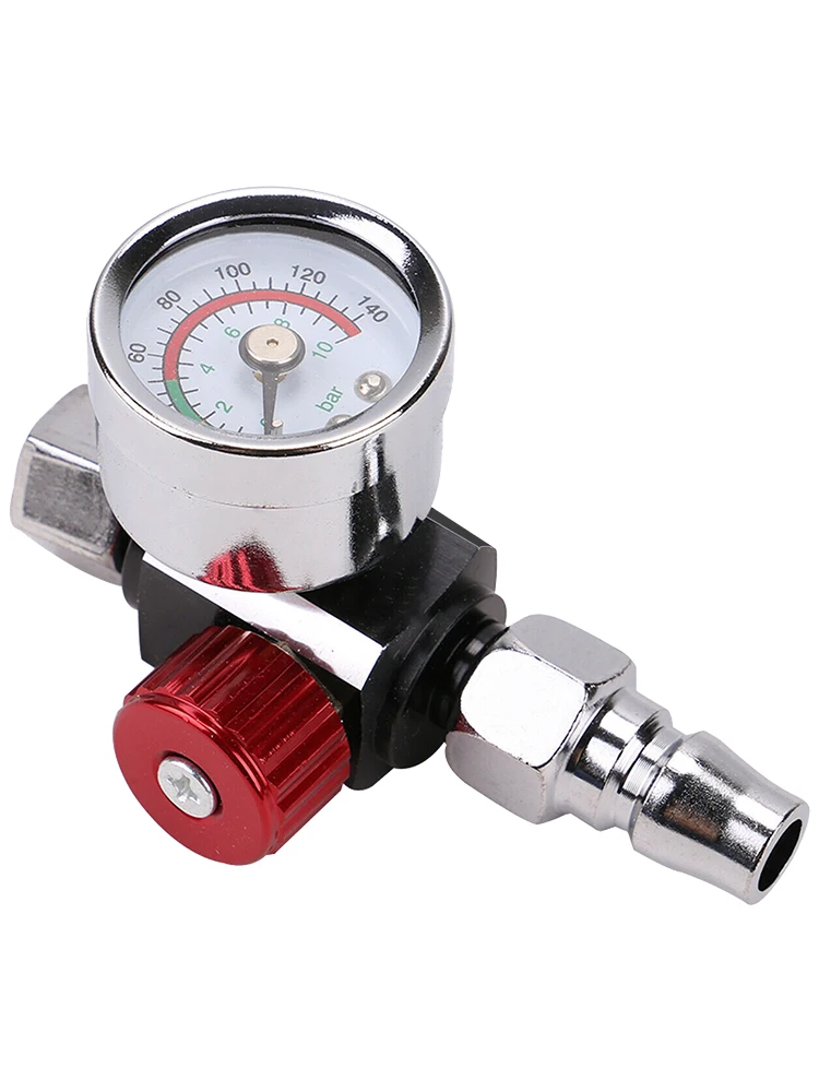 Pneumatic 1/4 Inch NPT Portable Air Pressure Regulator Inline Spray Paint Manual Tool Accessories Compressor 0-140 PSI Control
