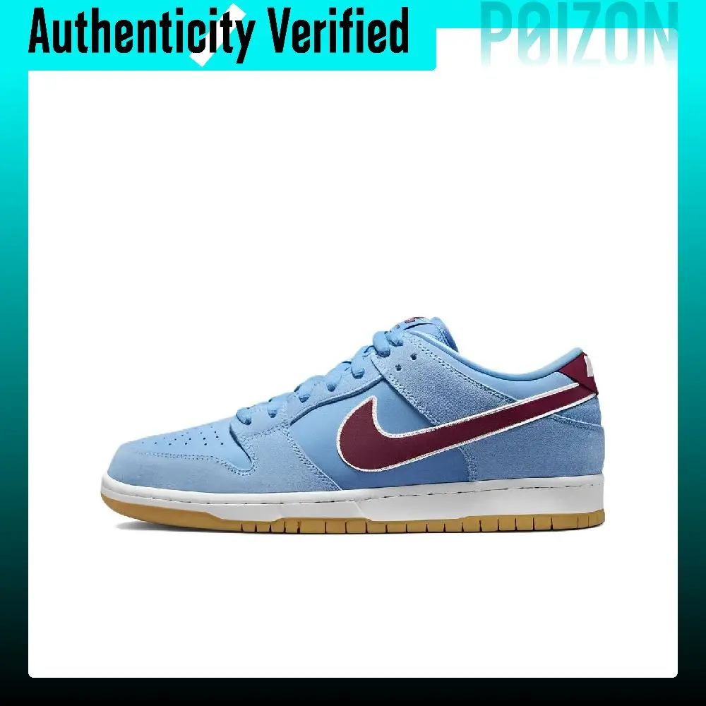 Nike Dunk SB Skateboard Shoes Unisex Low Top Blue/Dark Red DQ4040-400