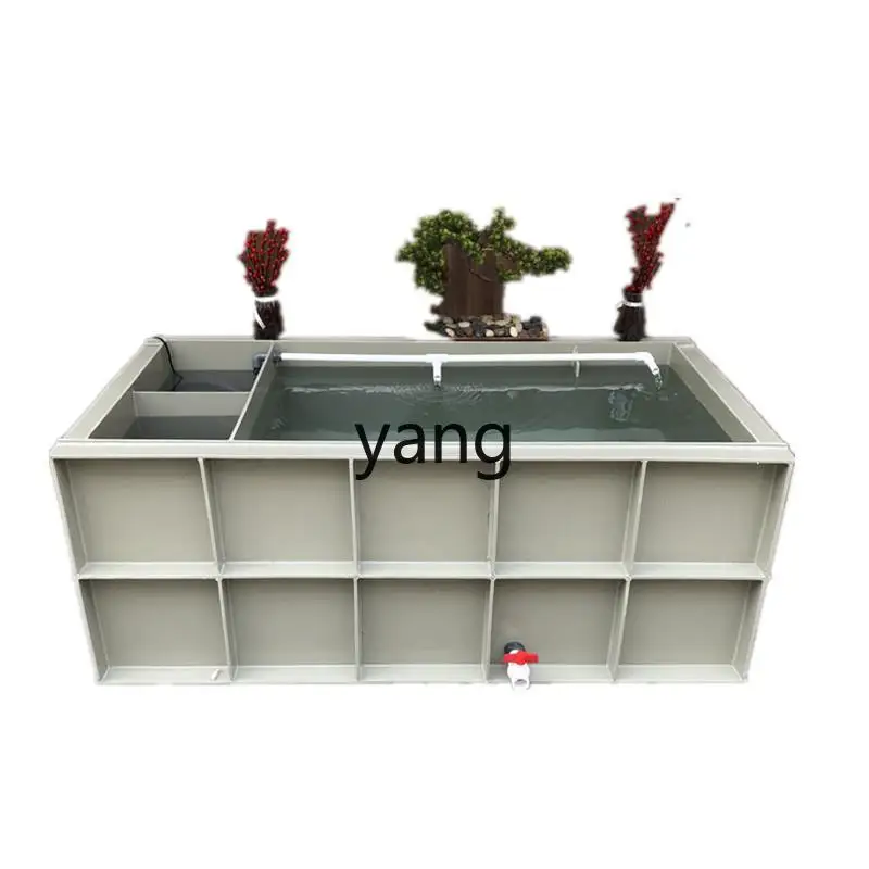 

LTT living room balcony household large fish tank plastic plate turtle tank plus filter water tank