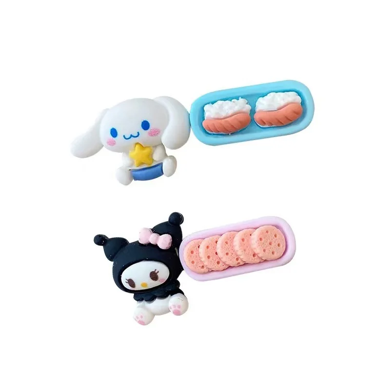 Süße Sanrio Keks Haarnadel Kuromi Melodie Bonbon Farbe süße kleine frische gebrochene Haarnadel