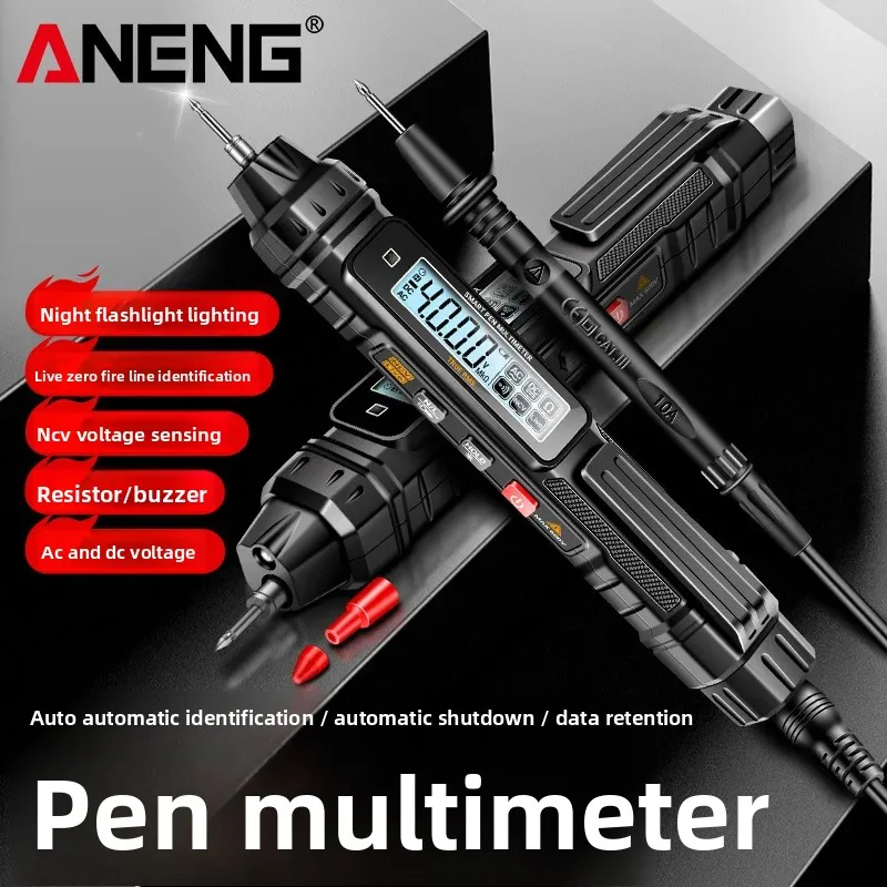 ANENG قلم متعدد رقمي عالي الدقة صغير محمول أوتوماتيكي بالكامل عالمي لإصلاح الإلكترونيات