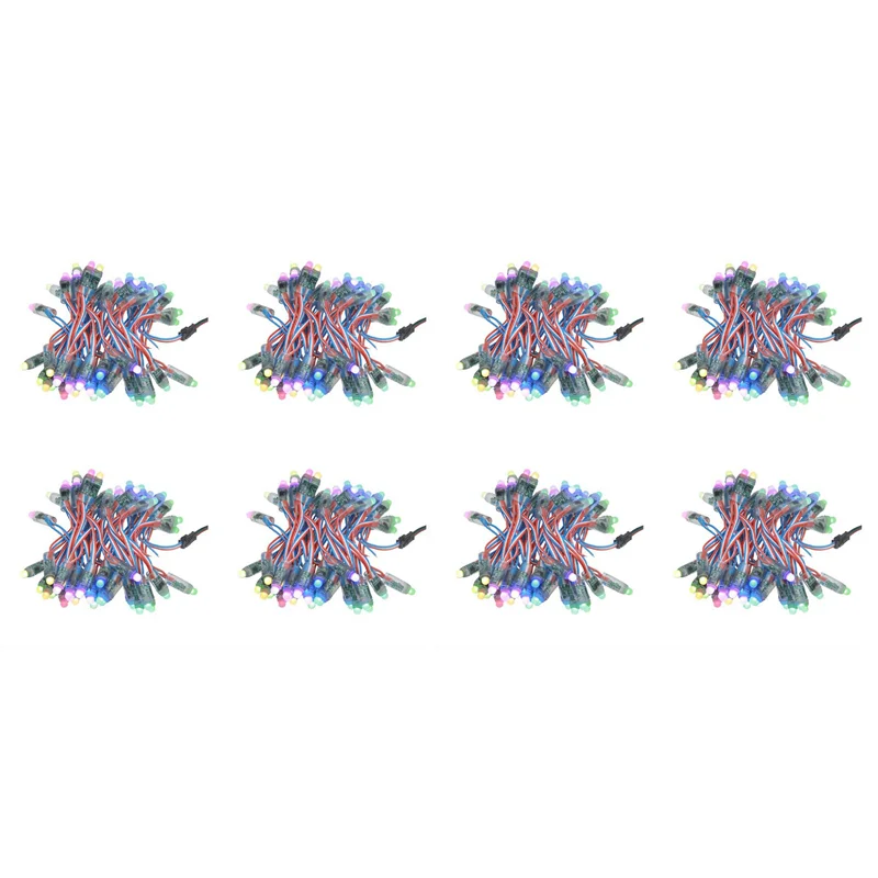 400 قطعة WS2811 RGB LED بكسل ضوء قابل للعنونة بشكل فردي 12 مللي متر منتشر رقمي كامل اللون LED بكسل مصباح وحدة DC12V-ABJU