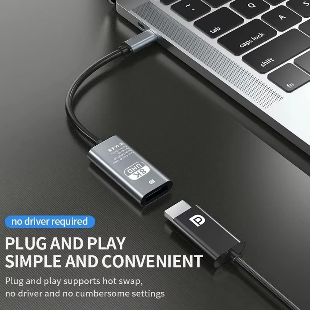 4K 60Hz Typ C zu HDMI Adapter USB 3.1 HUB HDTV Konverterkabel für iPhone 15 TV Konverter für PC MacBook iPad Samsung Laptop – Detail 6