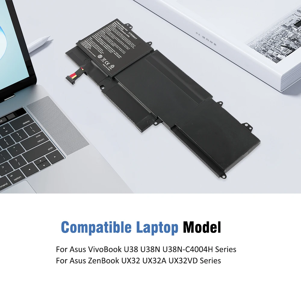 ETESBAY C23-UX32 For ASUS VivoBook U38N U38N-C4004H ZenBook UX32 UX32V UX32A UX32VD 7.4V 48WH  Laptop Battery
