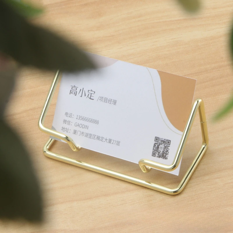 High Capacity Business Card Box, Simple Desktop Business Card Display Stand, Business Desktop Card Storage Holder Organizer