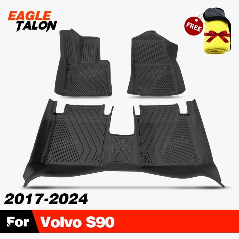 

Для Volvo S90 2017-2024 2023 2022 2021 2020 2019 2018 всепогодный напольный коврик из ТПЭ на заказ ковер чехол авто аксессуары для интерьера
