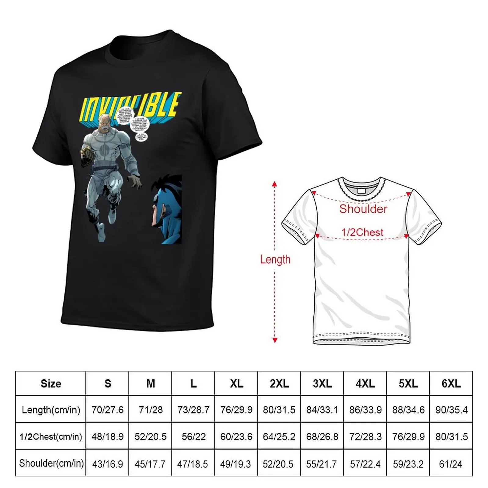 Conquest Vs Invincible T-Shirt anime clothes kawaii clothes cute tops fitted t shirts for men