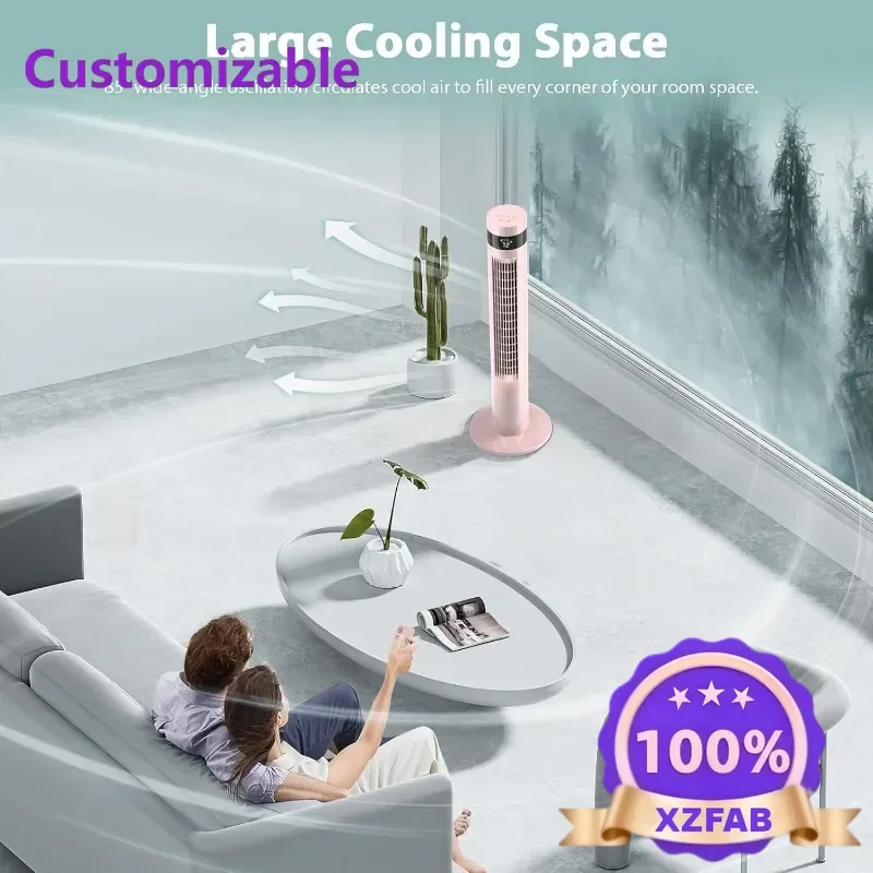 Factory Direct 2026 Fan Portable Electric Oscillating Fan Quiet Cooling Remote Control Standing Bladeless Floor Fans 3 Speeds