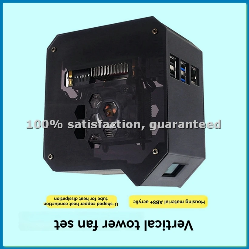 

Комплект из 5 мини-вентиляторов ABS Tower Fan Kit с 4-контактным портом JST и OLED-дисплеем 0,96 дюйма - A23U