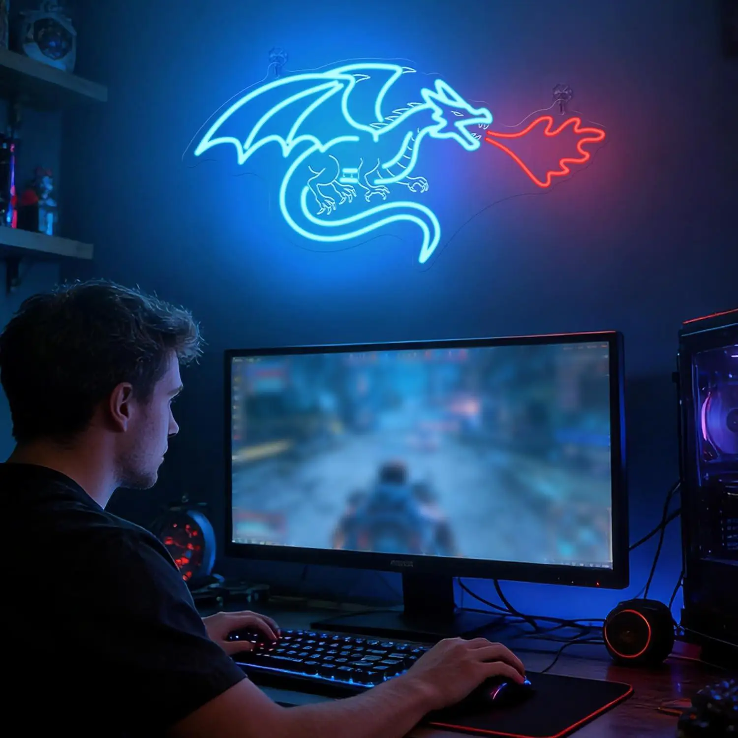 Dragon Neon Sign LED Dimmable - مراجعة Home Decor Light وسعره