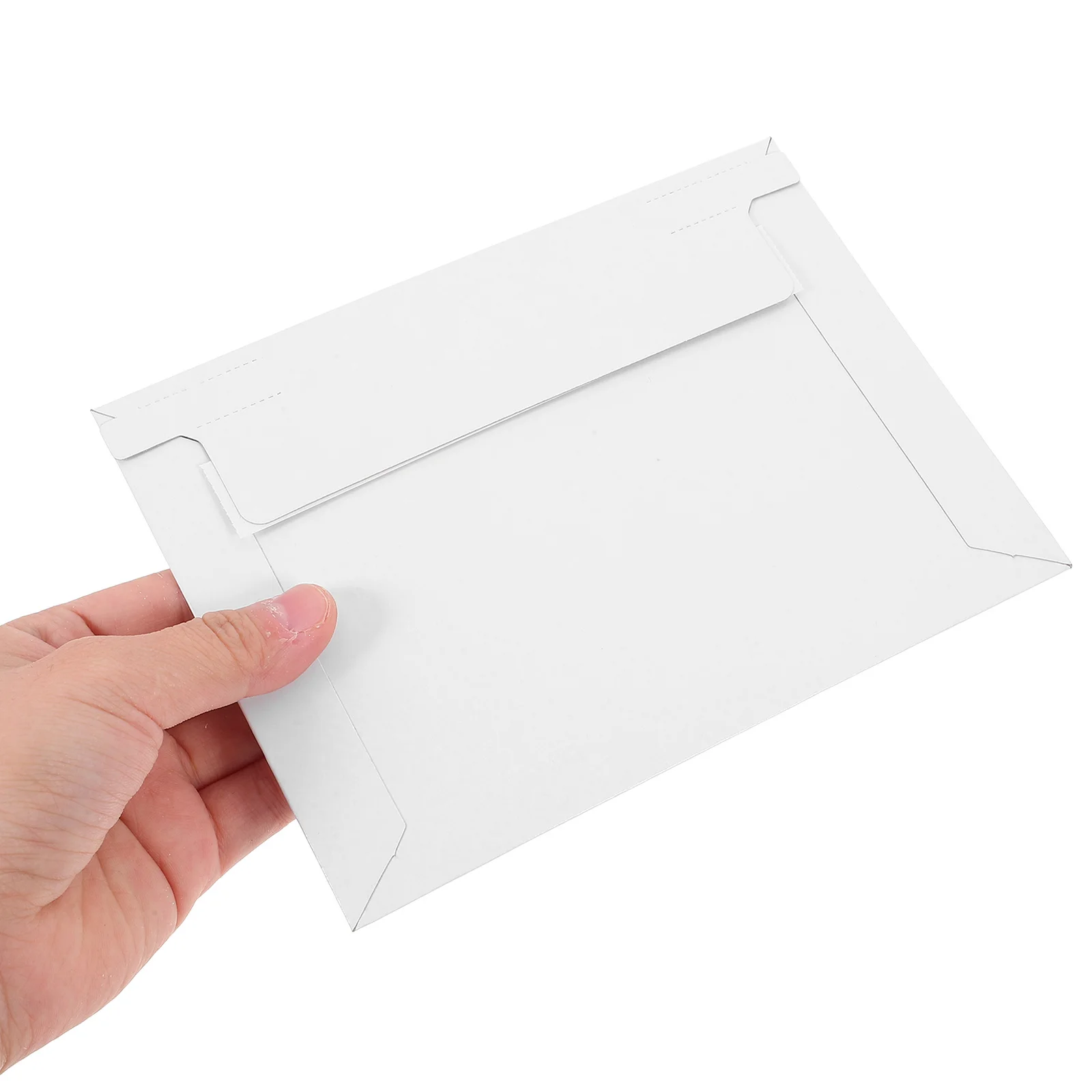 100Pcs Document Envelopes Self-Sealing Thickened Cardboard Mailing Bags for Shipping Invitations Photos Storage