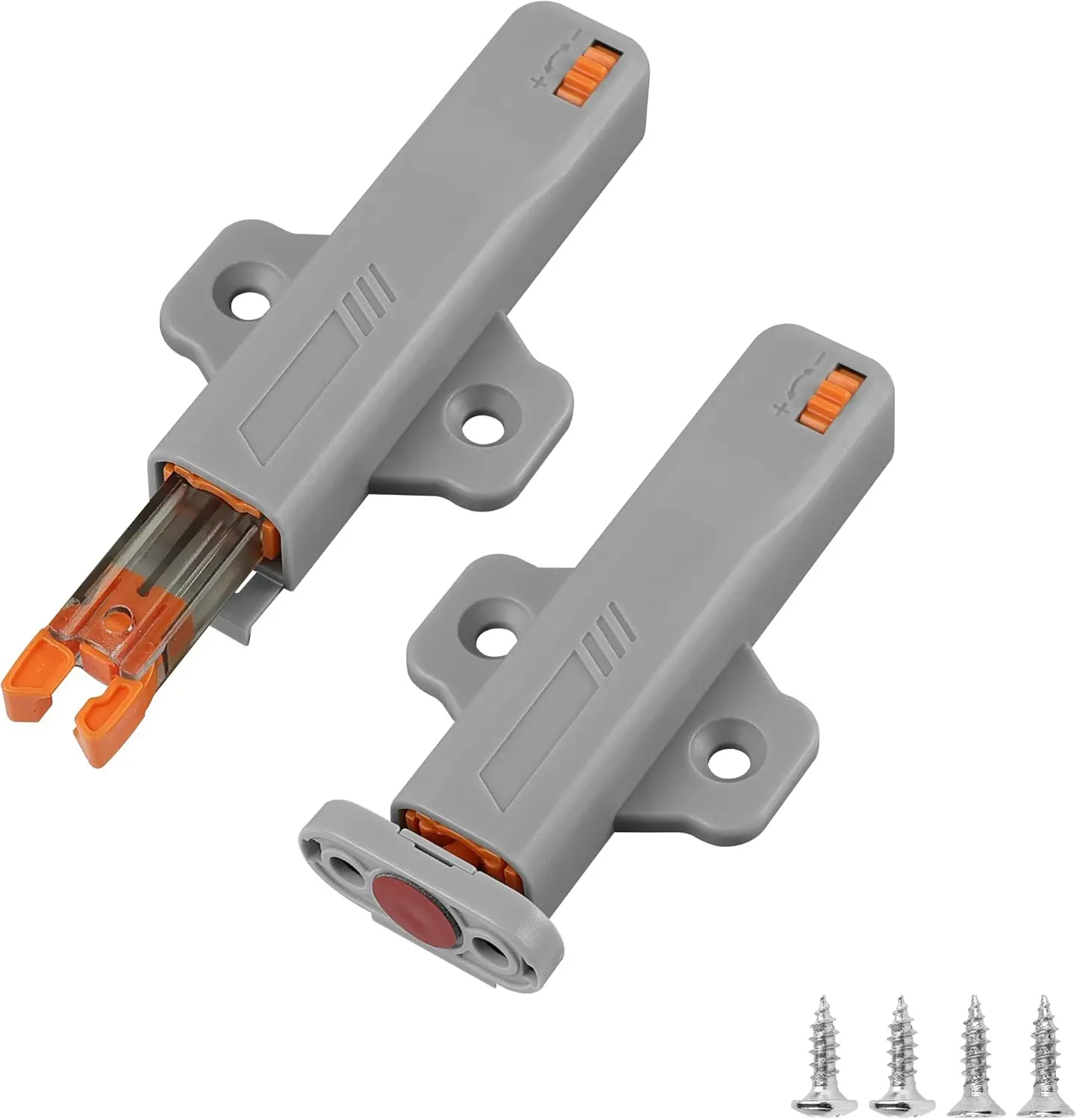 Push to Open Door Latch,2 Pack Non-Magnetic  Latch for Release Drawer Pull Touch Lock Tip On RV Closet Close Strong Pop Out