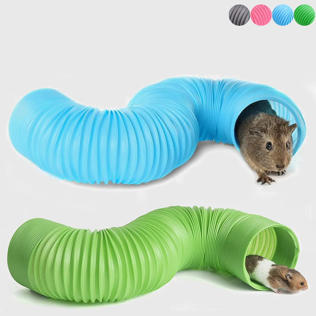 1pc Small Pet Access Fun Tunnel, Hamster Toy, Retractable Tube, Hamster Supplies