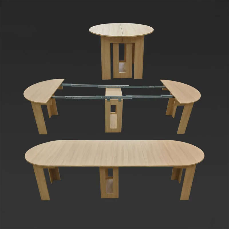 Multifunctional Heavy Duty Full Extension Table Slide Iron Equalizer Rail Telescopic Retractable Concealed Dining Desk Hardware