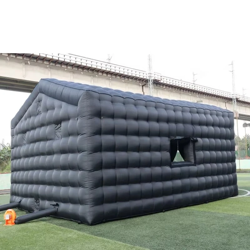 Inflatable Nightclub Disco Party Tent Nightclub Wedding Event Square Light Emitting Diode Advertising Mobile Cube House