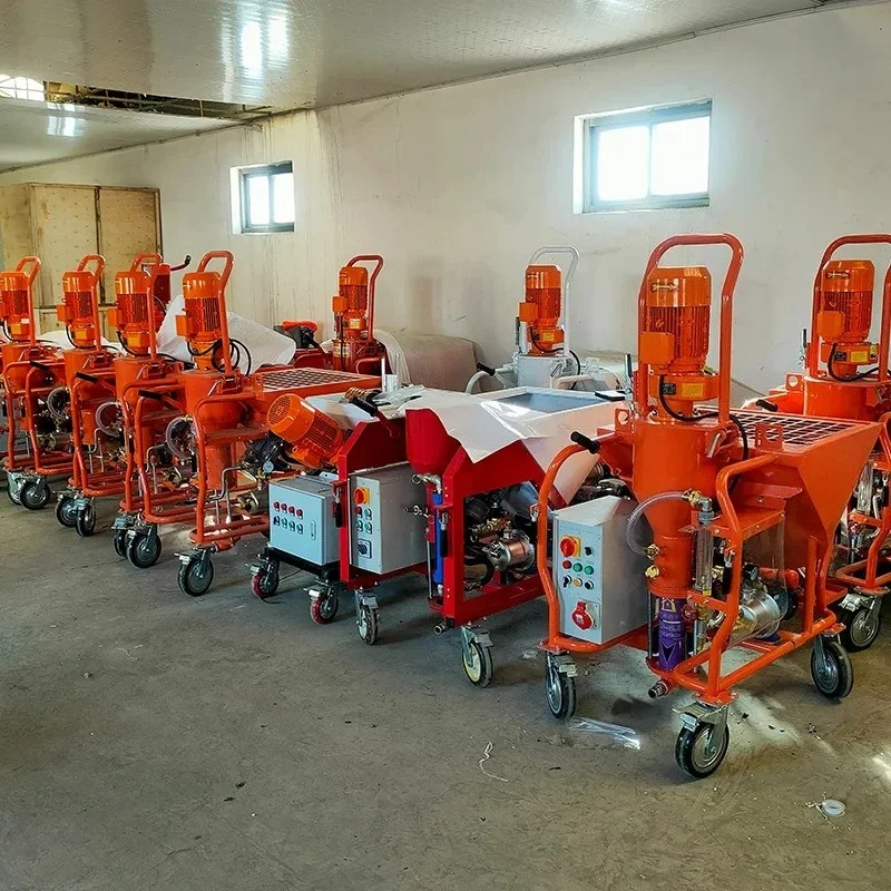 Wall mortar cement spraying machine putty fireproof coating machine automatic gypsum spraying machine