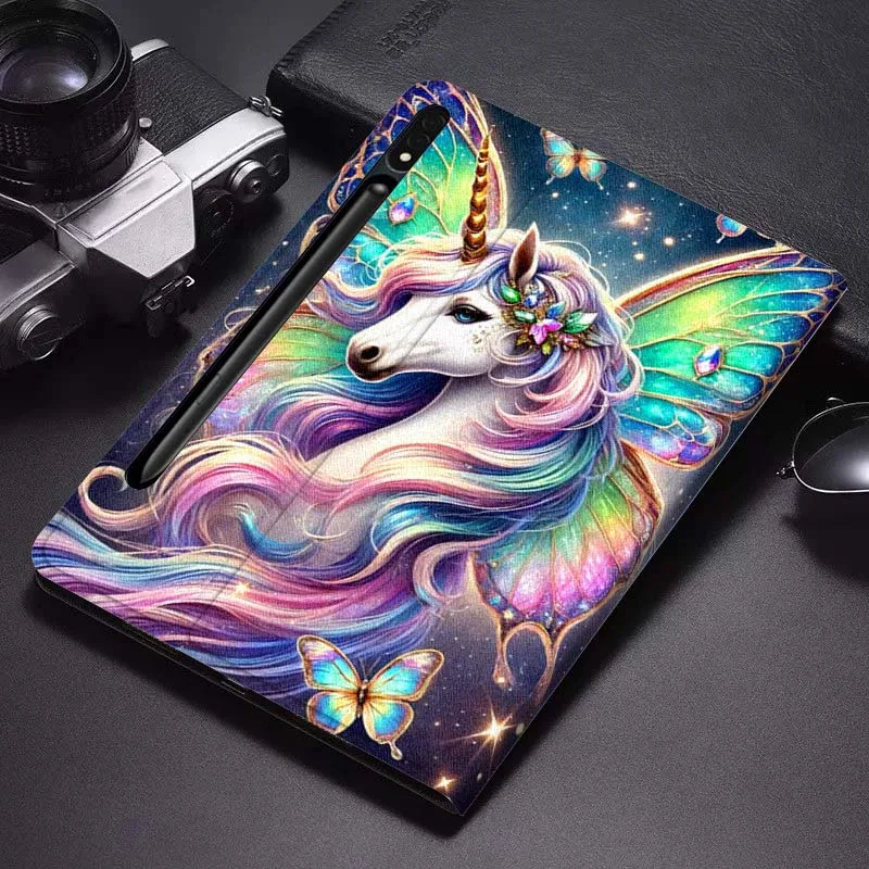 

Trendy Unicorn Cute Tablet Case For Samsung Galaxy Tab S7 S8 S9 S10 FE Plus Lite 11 12.4 13.1 Inch
