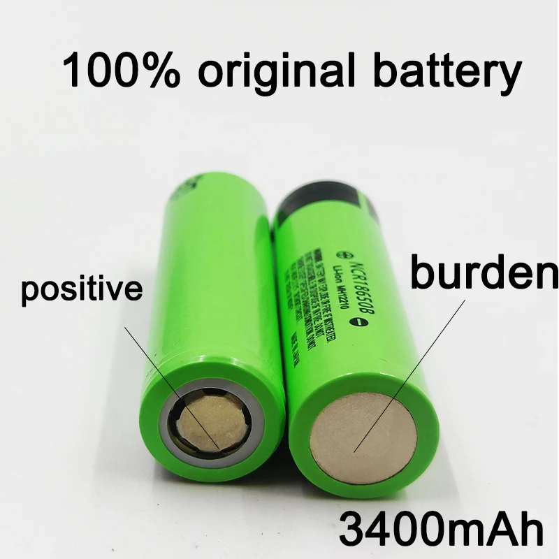 New Original NCR18650B 3.7V 3400 mah 18650 Lithium Rechargeable Battery For Flashlight batteries