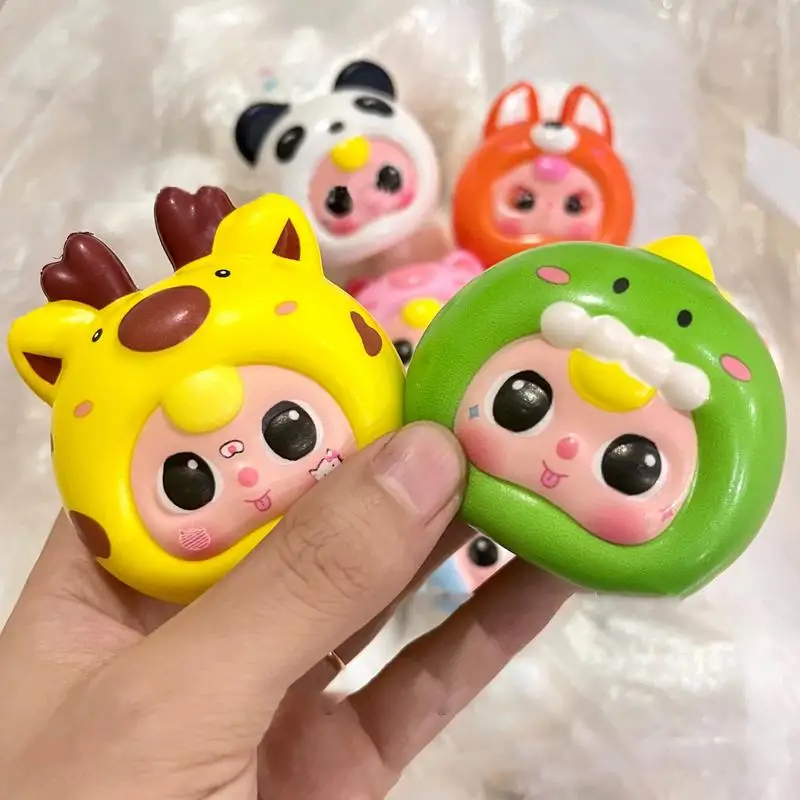 Mainan Remas penghilang stres lembut Remas boneka untuk anak-anak tokoh kartun Fidget mainan untuk menghilangkan stres lambat Rebound lucu untuk